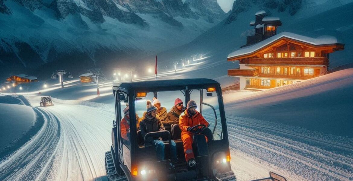 PISTE BASHER DRIVING / MONSTER DAMEUR à Courchevel